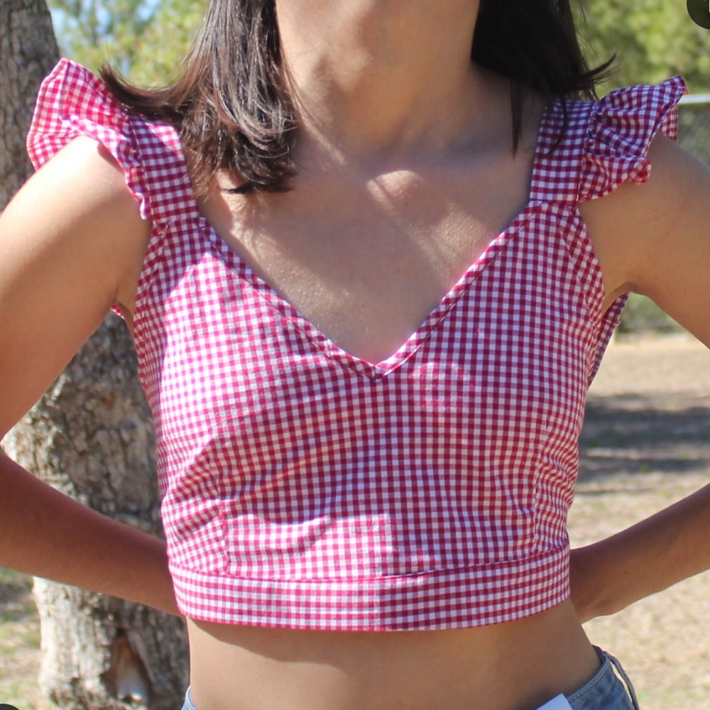 Tie back Crop Top